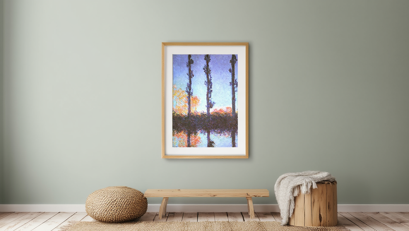 Claude Monet – Poplars - Iconic Impressionist Art Print