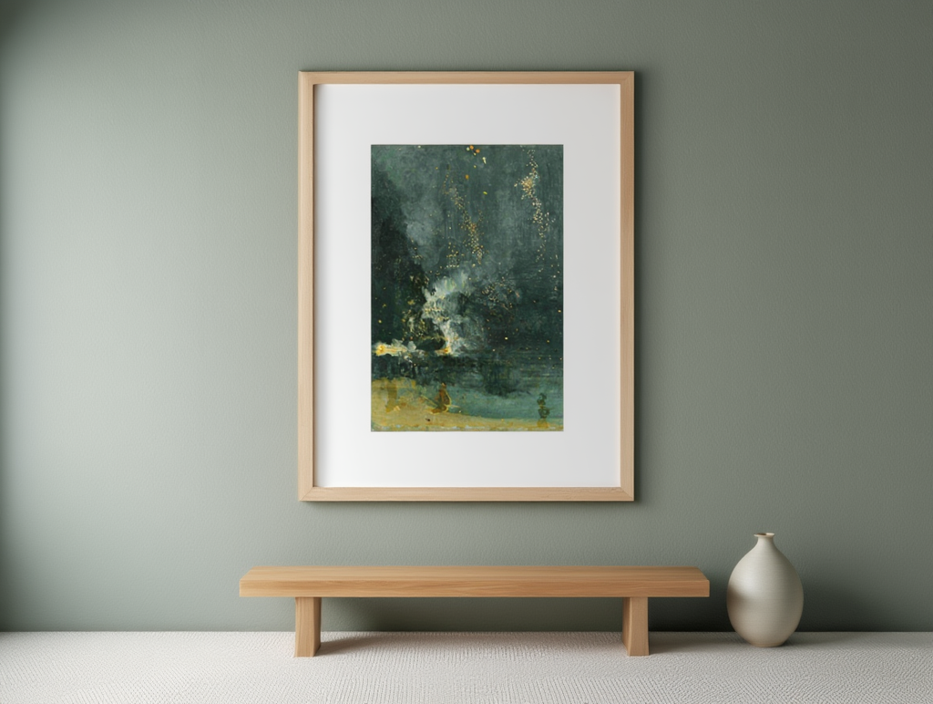 James McNeill Whistler - Nocturne in Black and Gold – The Falling Rocket