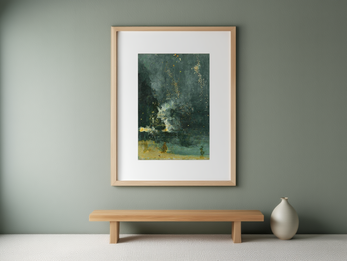 James McNeill Whistler - Nocturne in Black and Gold – The Falling Rocket