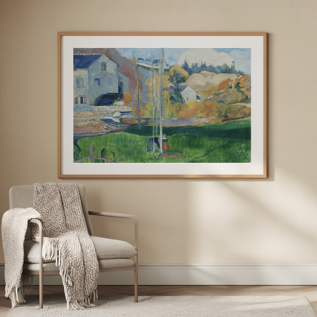 Le Moulin David – Paul Gauguin Poster | Post-Impressionist Rural & Landscape Art Print