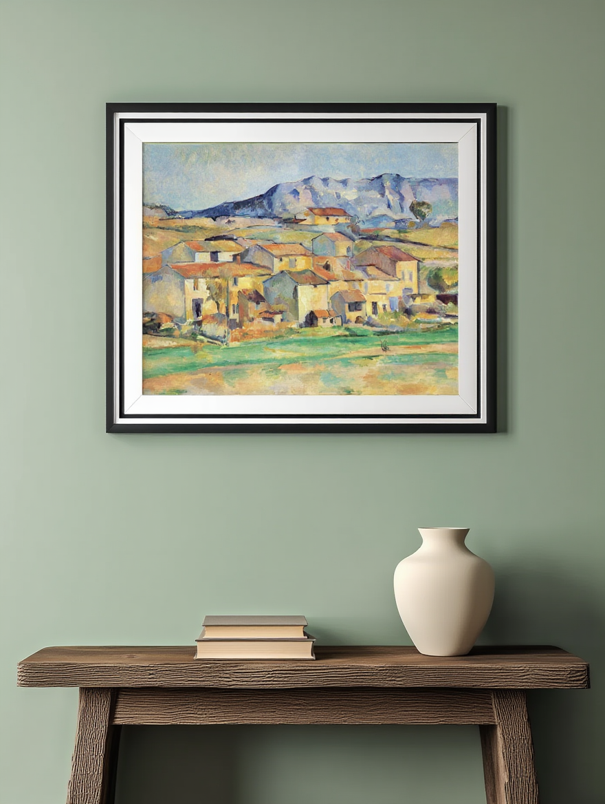 Paul Cézanne -  Hameau à Payennet près de Gardanne