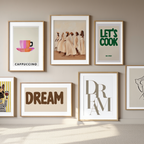 Neutral & Funny Daily Life – 6 Mix & Match Art Prints - Hakyarts