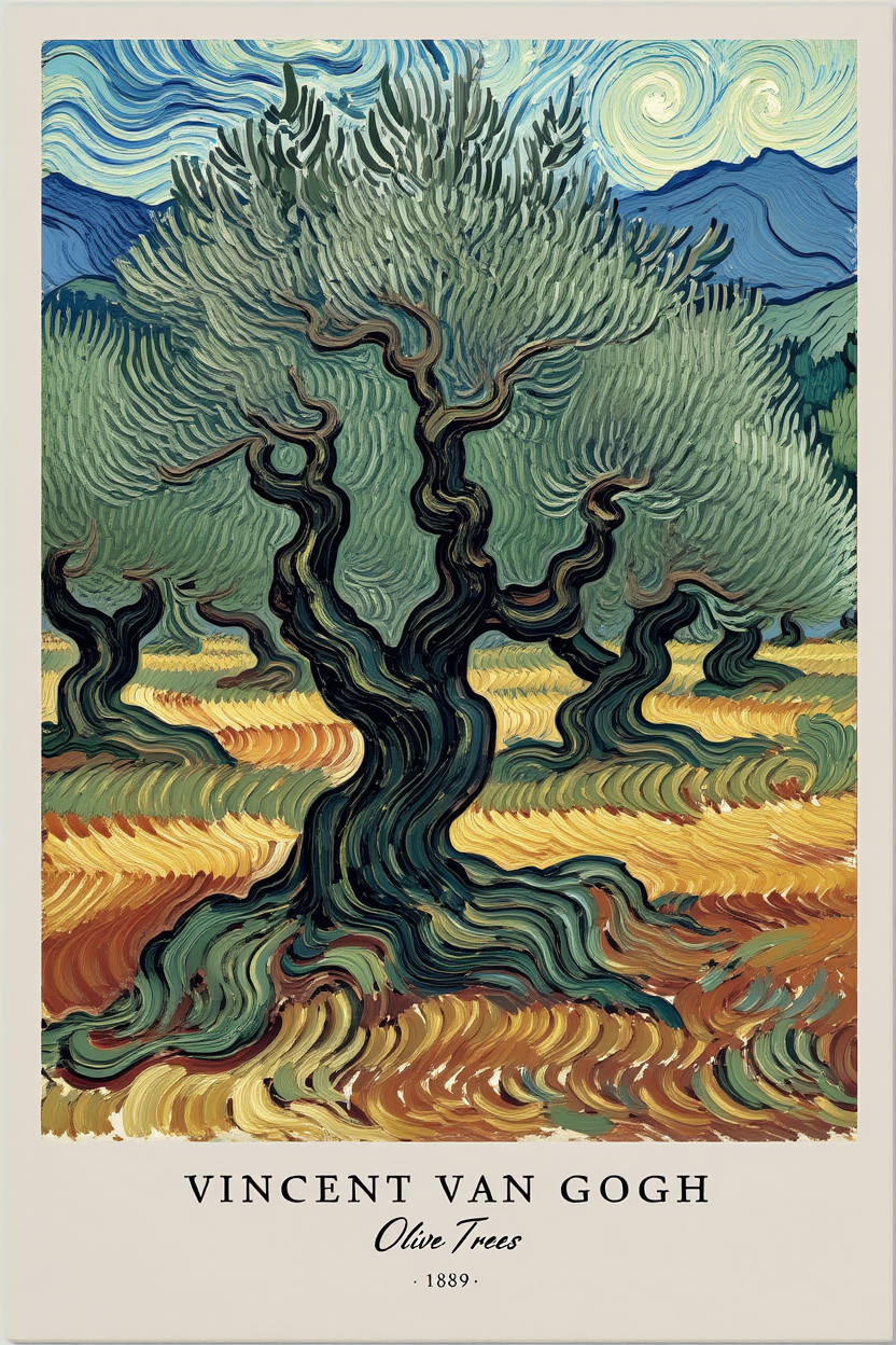 Vincent Van Gogh 4-Print Collection – Vibrant Masterpieces