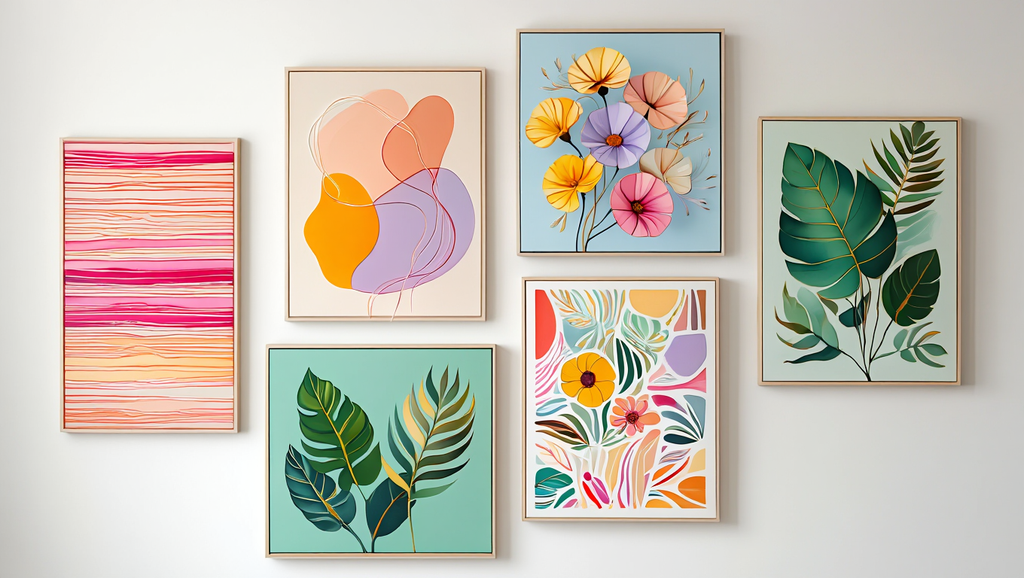 Vibrant Abstract Collection – Set of 6 Colorful Art Prints
