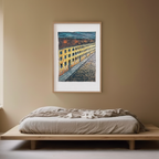 Composition of Pavement and Meadow – Karl Wiener Poster | Abstract Geometric Landscape Art Print