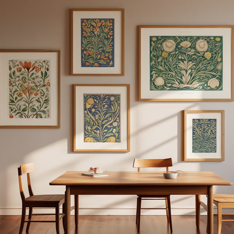 Arts & Crafts Botanical Set – 5 William Morris Prints