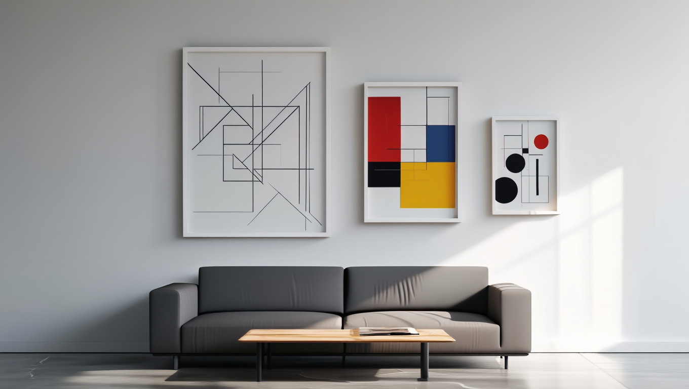 Bauhaus Harmony – Set of 3 Art Prints
