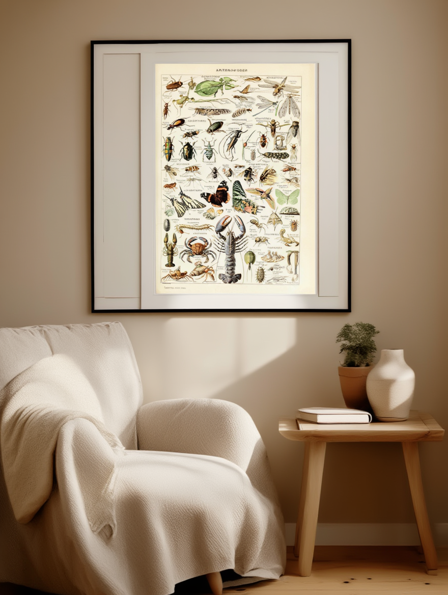 Adolphe Millot - Arthropodes Poster