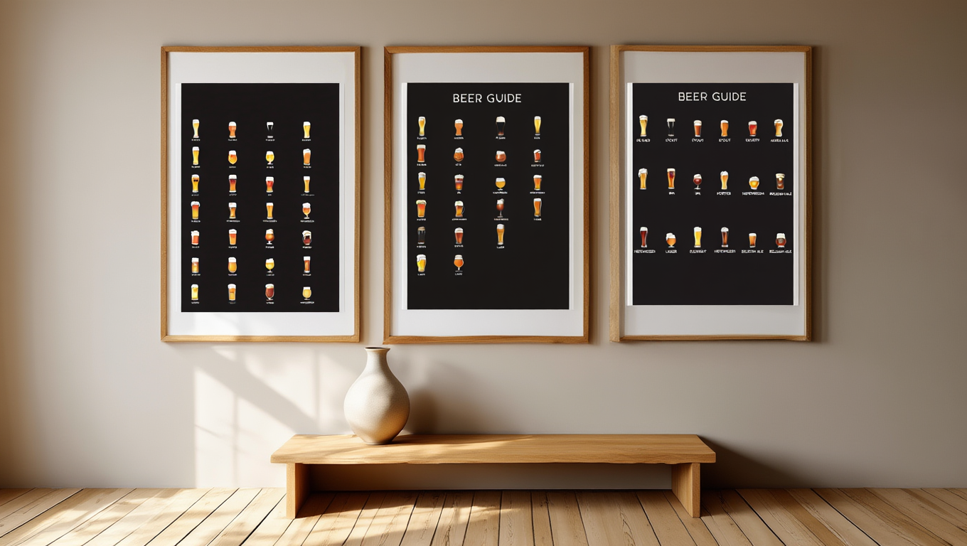 Beer Lovers – 3 Prints | Mix & Match Wall Art Collection