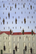 Echoes of the Floating Moon – Inspired by René Magritte