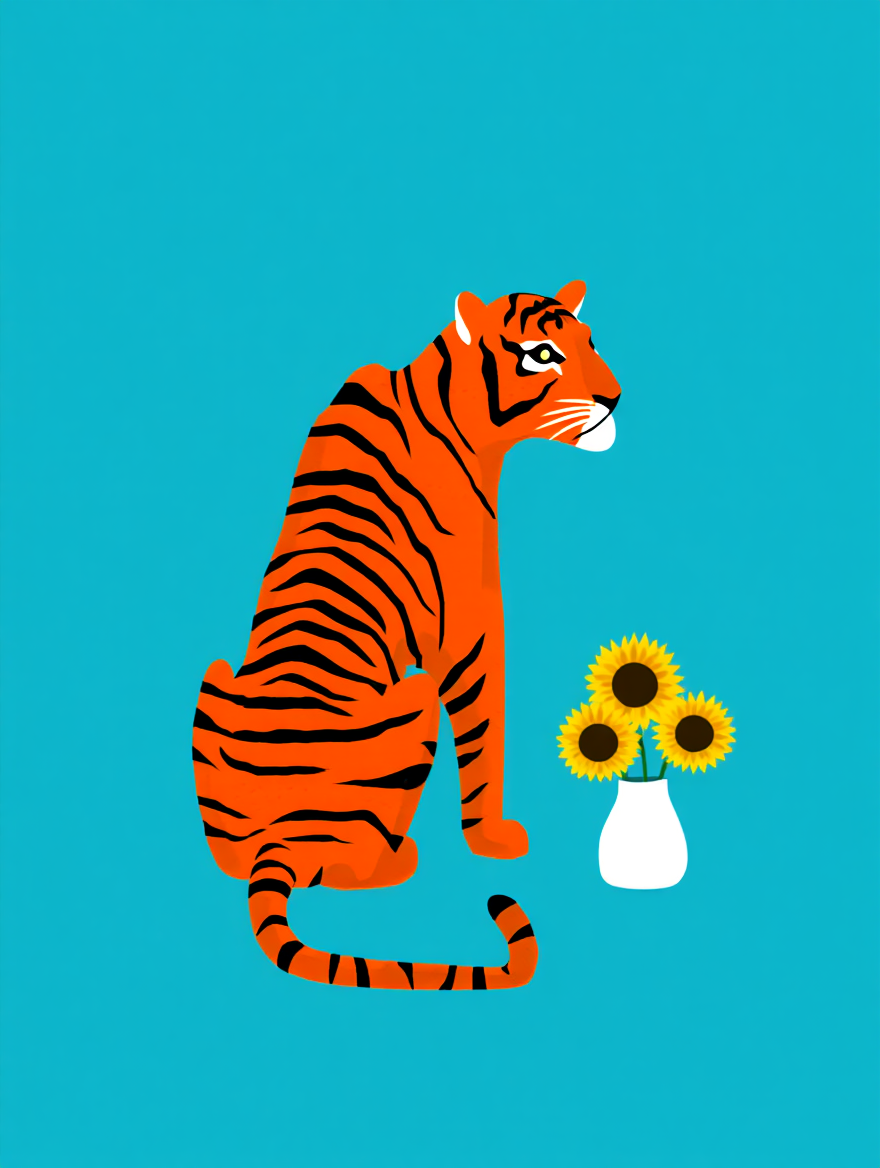 Colourful Electric Blue – Good Vibes 5-Prints