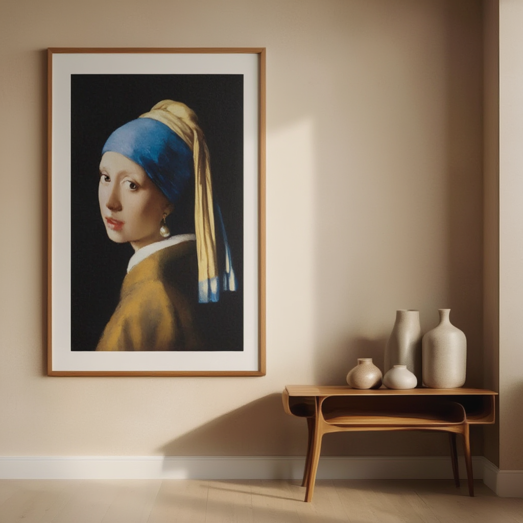 Girl with a Pearl Earring – Johannes Vermeer Poster | Iconic Dutch Golden Age Portrait Art Printnt