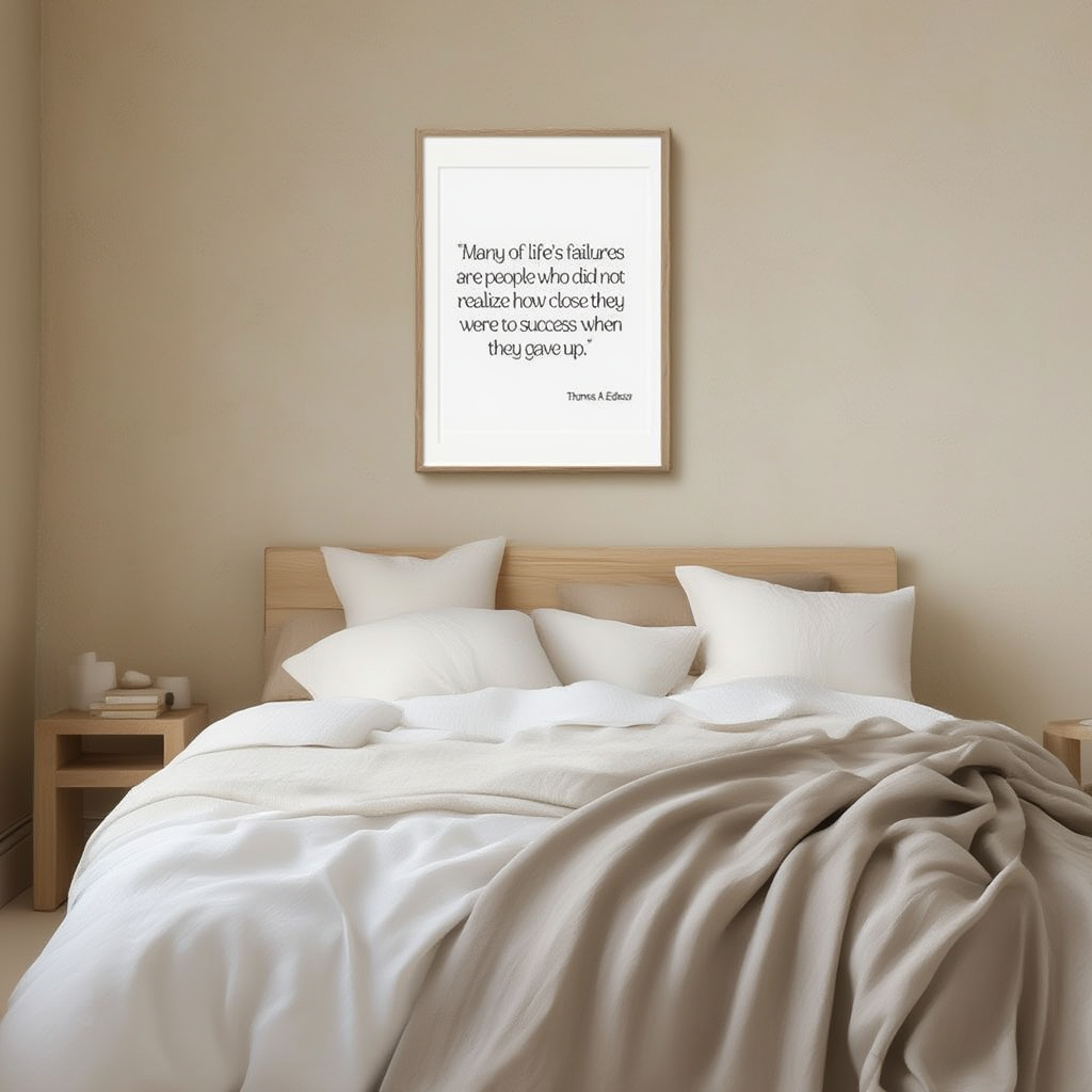 Many Of Life's Failures Are People Who Did Not Realize...Poster