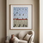 Echoes of the Floating Moon – Inspired by René Magritte