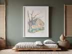 Winter Landscape – Paul Cézanne Poster | Post-Impressionist Landscape Art Print