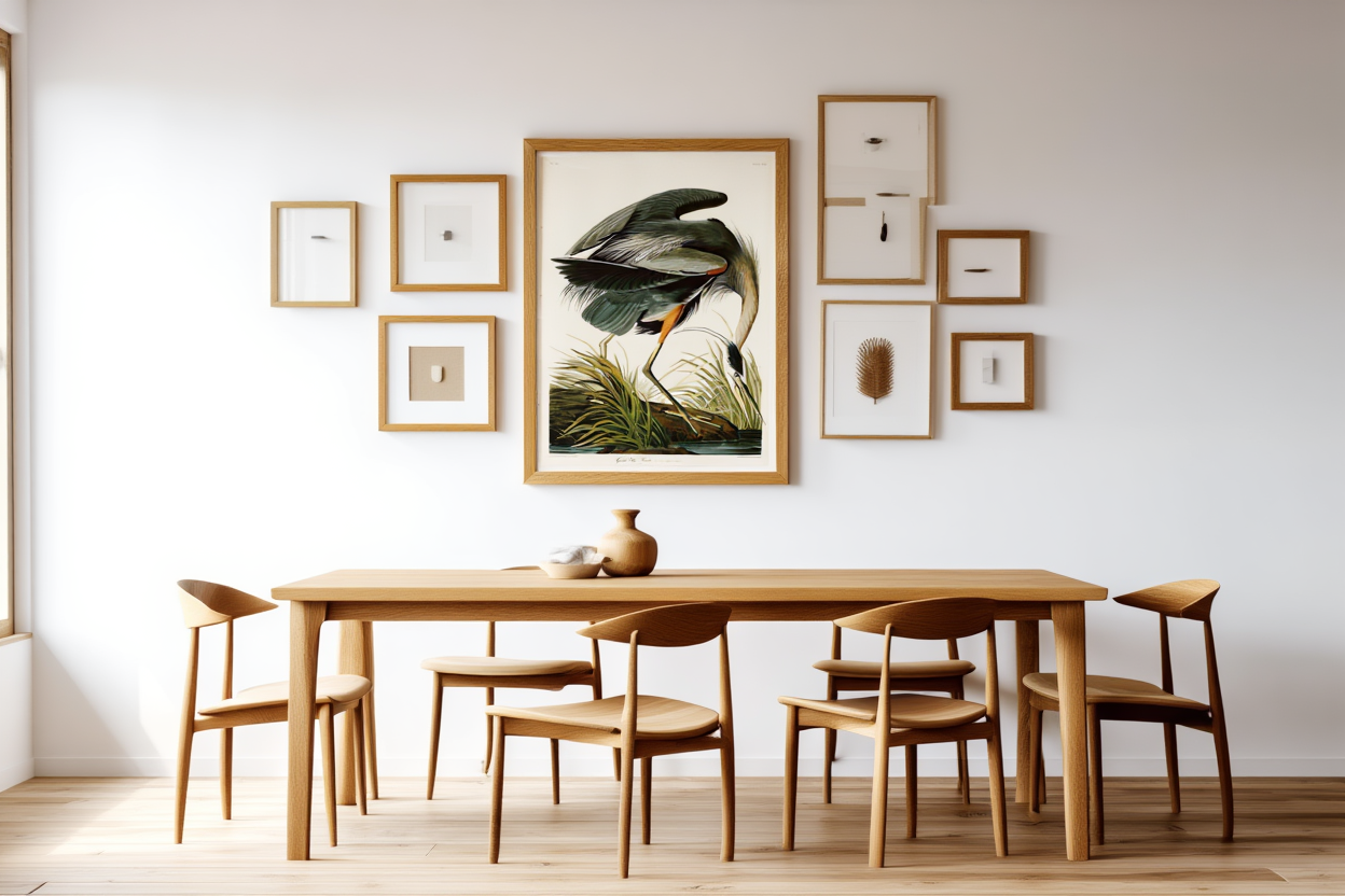 John James Audubon - Great blue Heron Poster