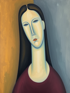 Modigliani Timeless Gaze – Mix & Match Fine Art Print - Hakyarts