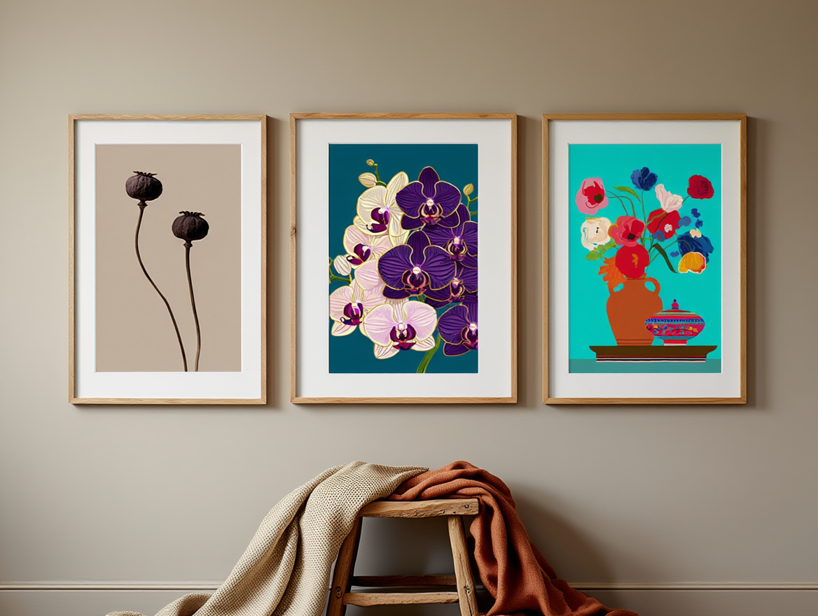 The Garden Series – 7 Botanical Wall Art Prints