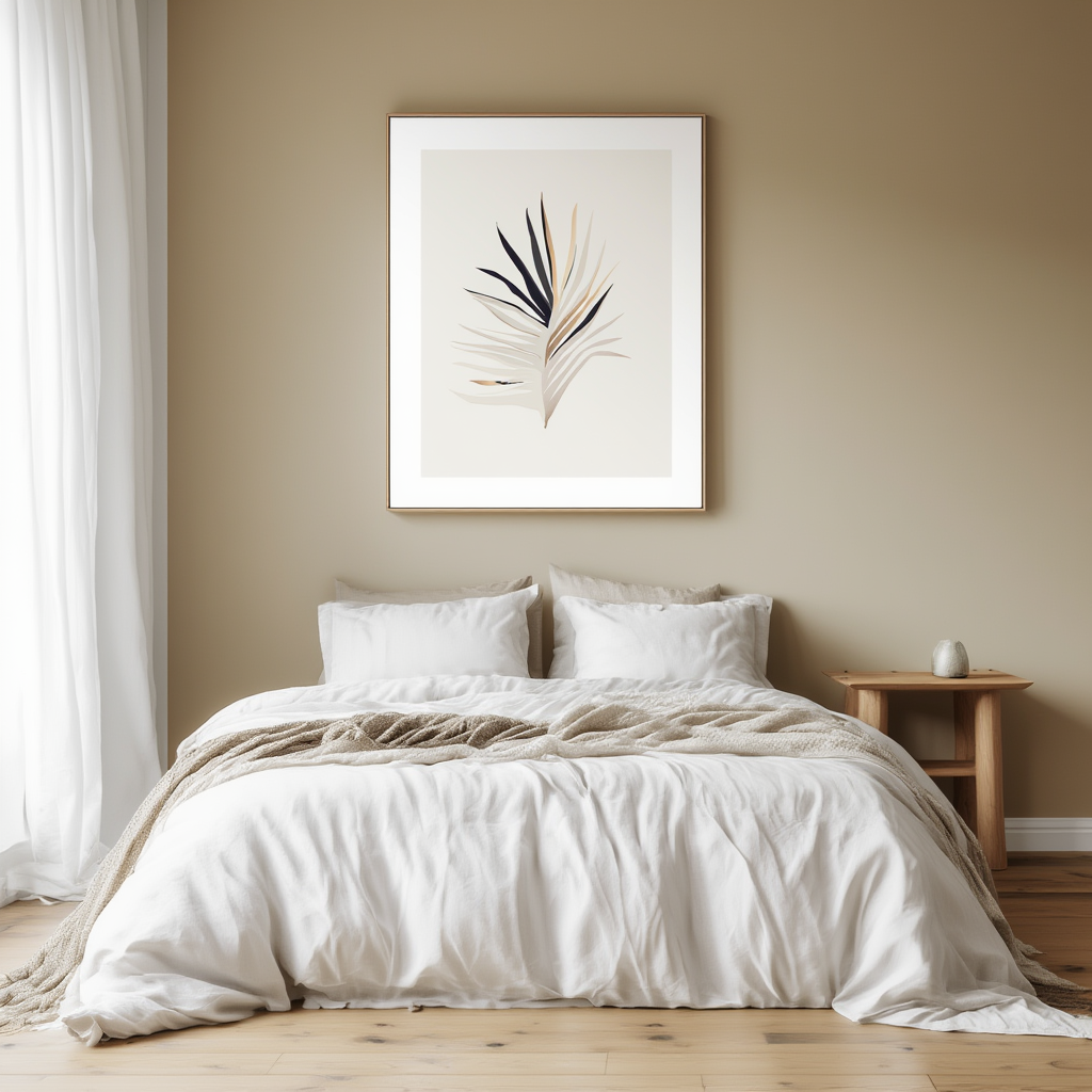 Watercolour Feather Poster No. 1 | Minimalist Botanical Wall Art Print