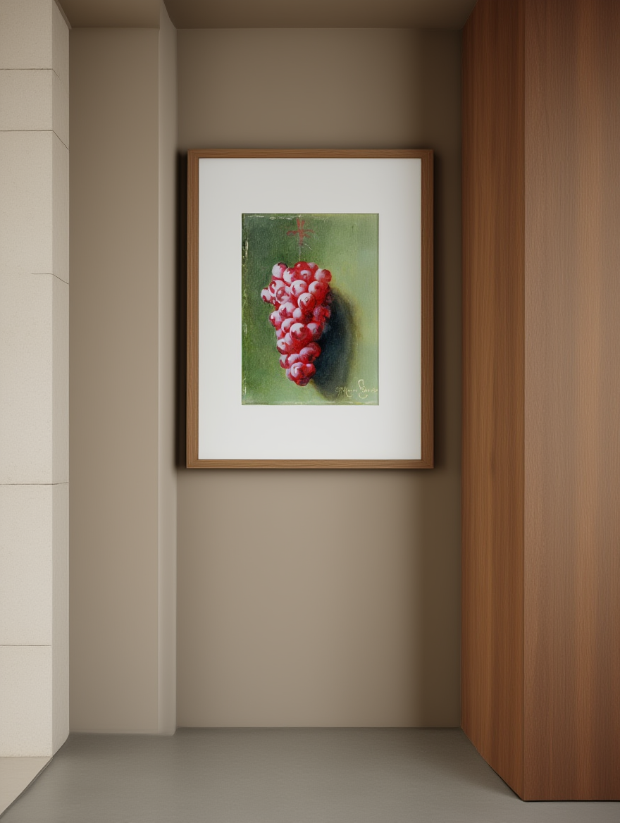 Still Life with Grapes – Carducius Plantagenet Ream | Realist Fruit Art Print