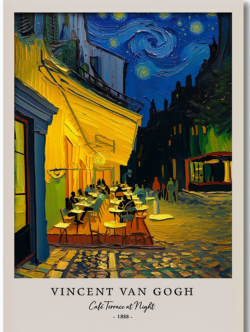 Van Gogh Art Collection – 4 Vibrant Prints for Your Home