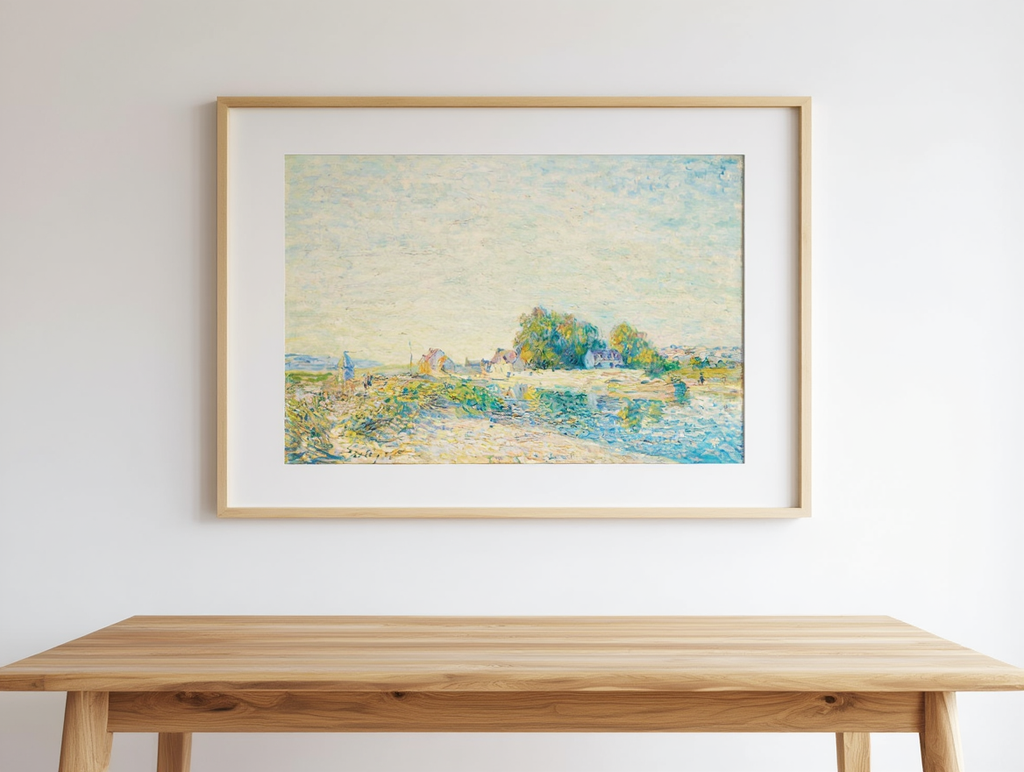 Alfred Sisley - Le Barrage du canal du Loing à Saint-Mammès