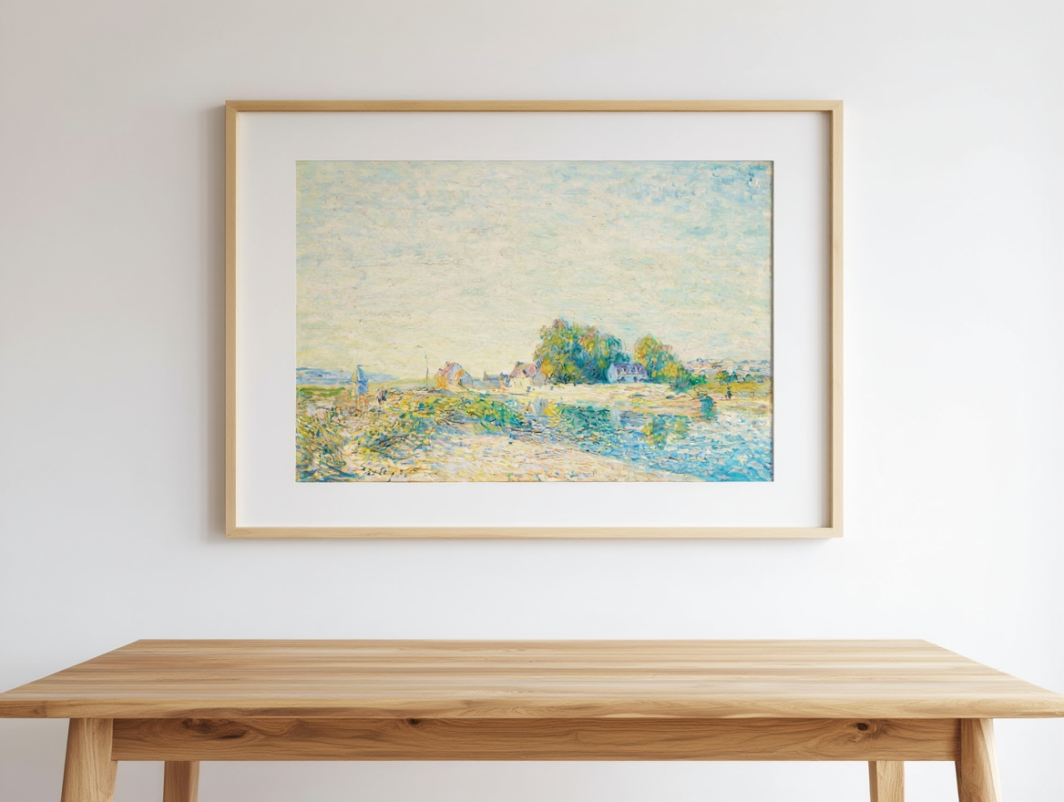 Alfred Sisley - Le Barrage du canal du Loing à Saint-Mammès