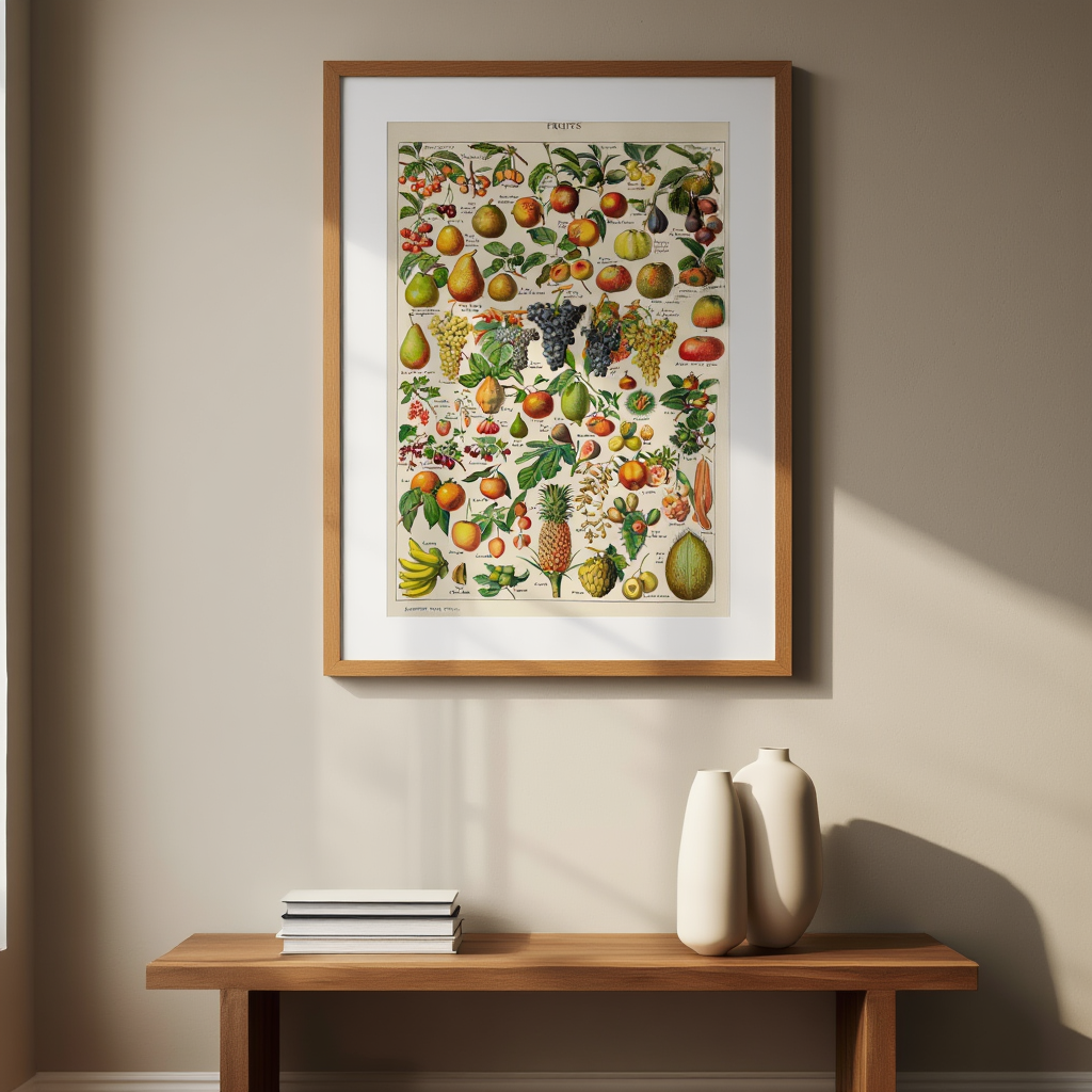 Adolphe Millot - Fruits I Poster