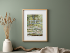 The Water Lily Pond – Claude Monet Poster | Impressionist Garden Art Print - Hakyarts