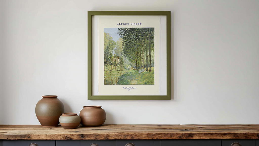 Alfred Sisley - Rest Along the Stream Poster