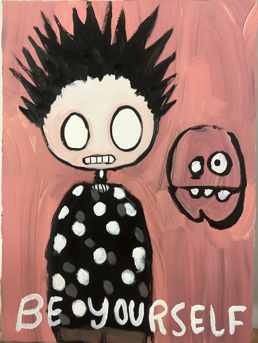 Be Yourself – Colorful Character Art Print