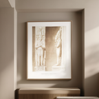 Architecture: “Piliers-Caryatides du Temple de Ramsès III” – Émile Prisse d’Avennes (1878) | Historical Architectural Art Print