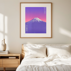 Mount Fuji Whiskers – Japanese Nature Cat Art Print - Hakyarts