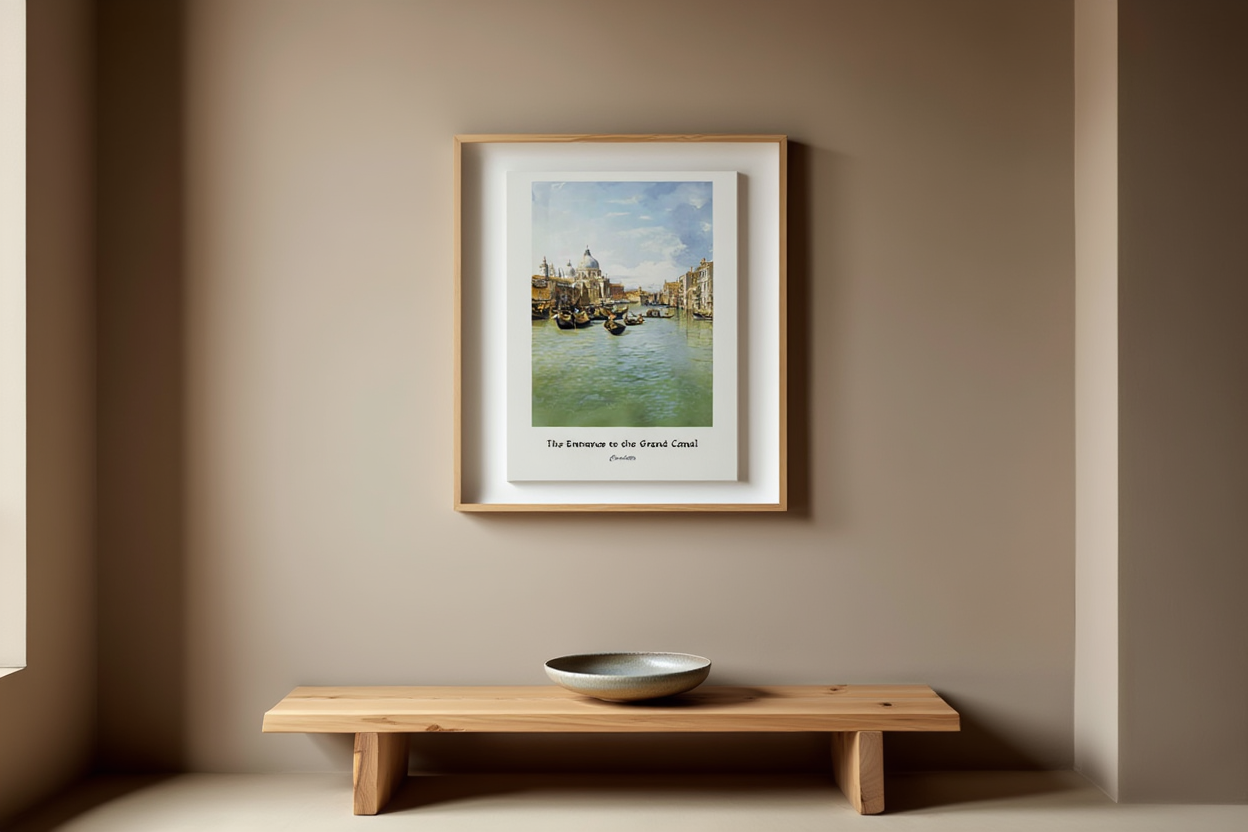 The Entrance To The Grand Canal Venice Poster