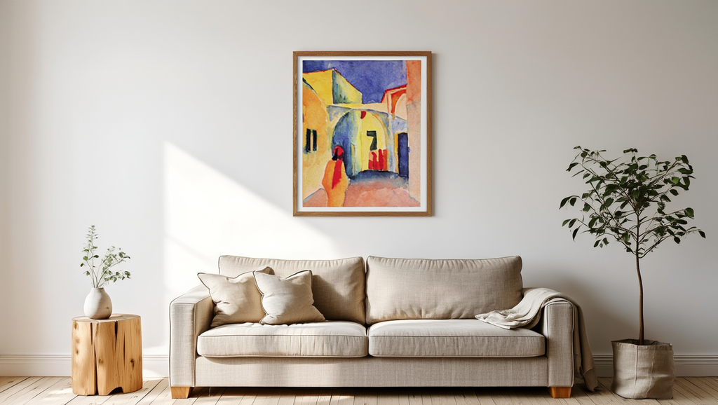 August Macke – View Into a Lane – Iconic Expressionist Art Print