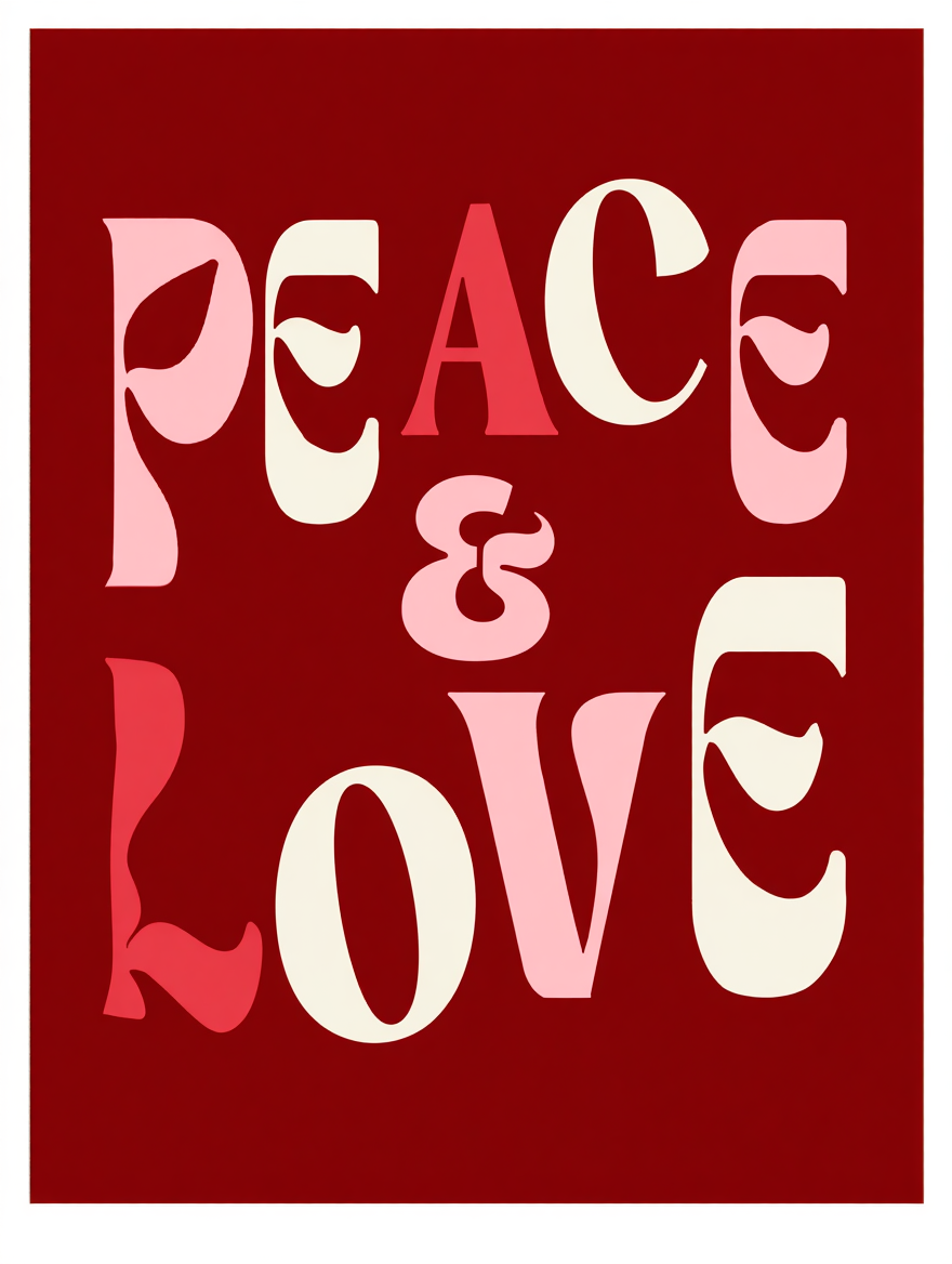 Peace & Love – Art Print