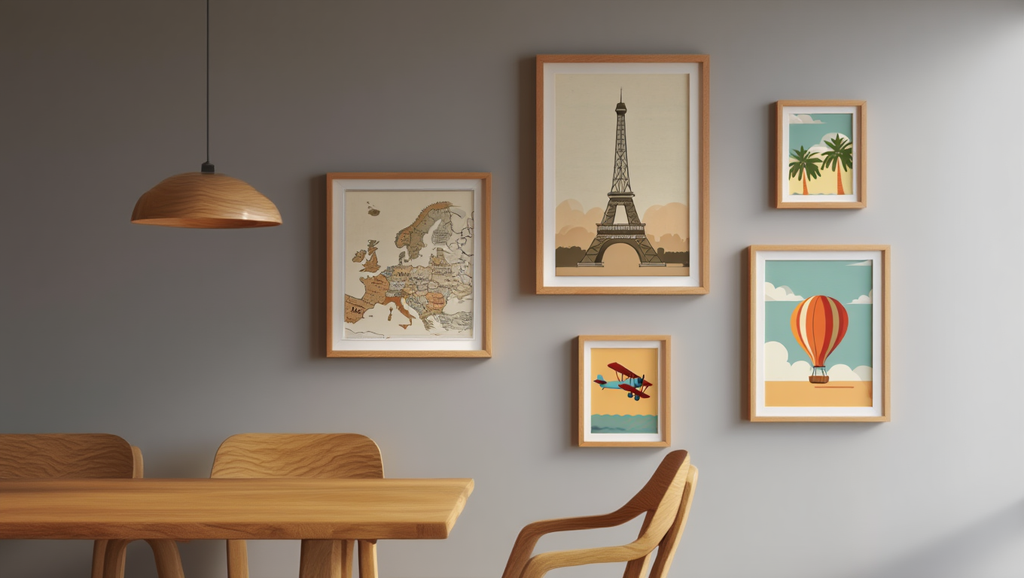 Global Escape – Set of 5 Vintage Travel Prints