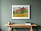 Tahitian Landscape – Paul Gauguin Poster | Post-Impressionist & Symbolist Tropical Art Print - Hakyarts