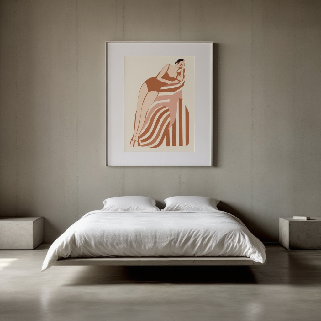 Sunlit Shores – Whimsical Coastal Scene Poster