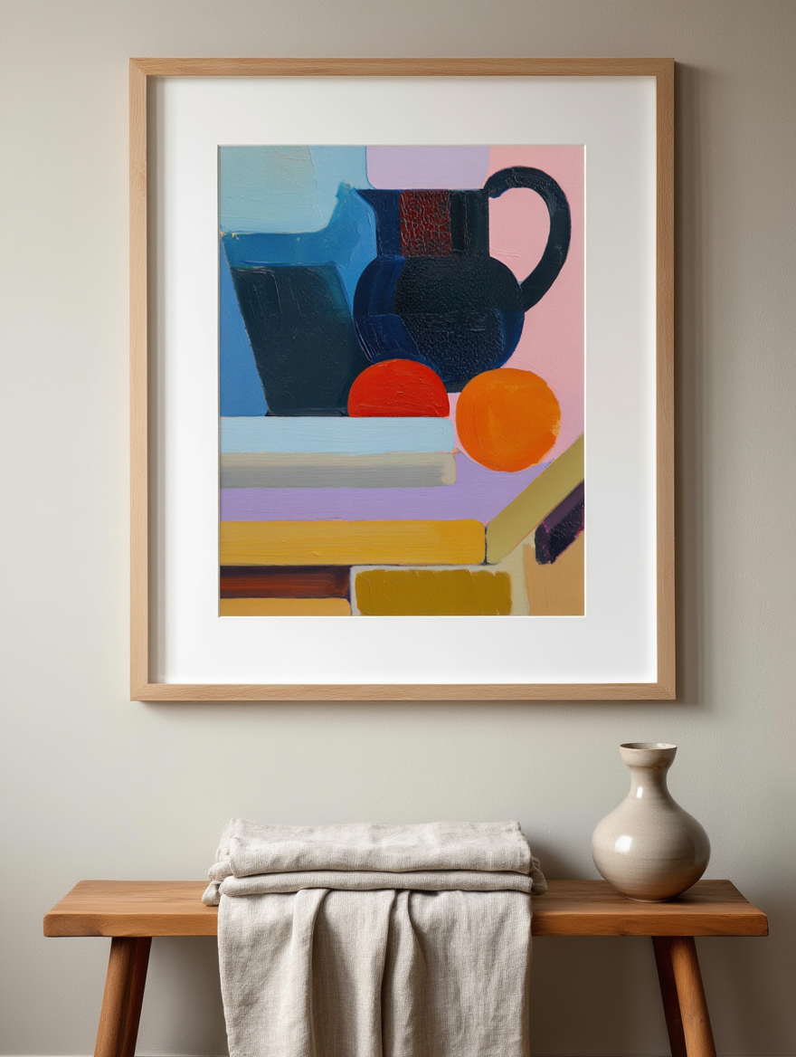 Vilhelm Lundstrøm – Arrangement with Two Oranges, ca. 1938 (Fine Art Poster)