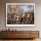 Les Sabines – Jacques-Louis David Poster | Neoclassical Historical & Heroic Scene Art Print