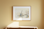 Paris, La Seine au Quai Malaquais – Poster | Classic Parisian Landscape Art Print