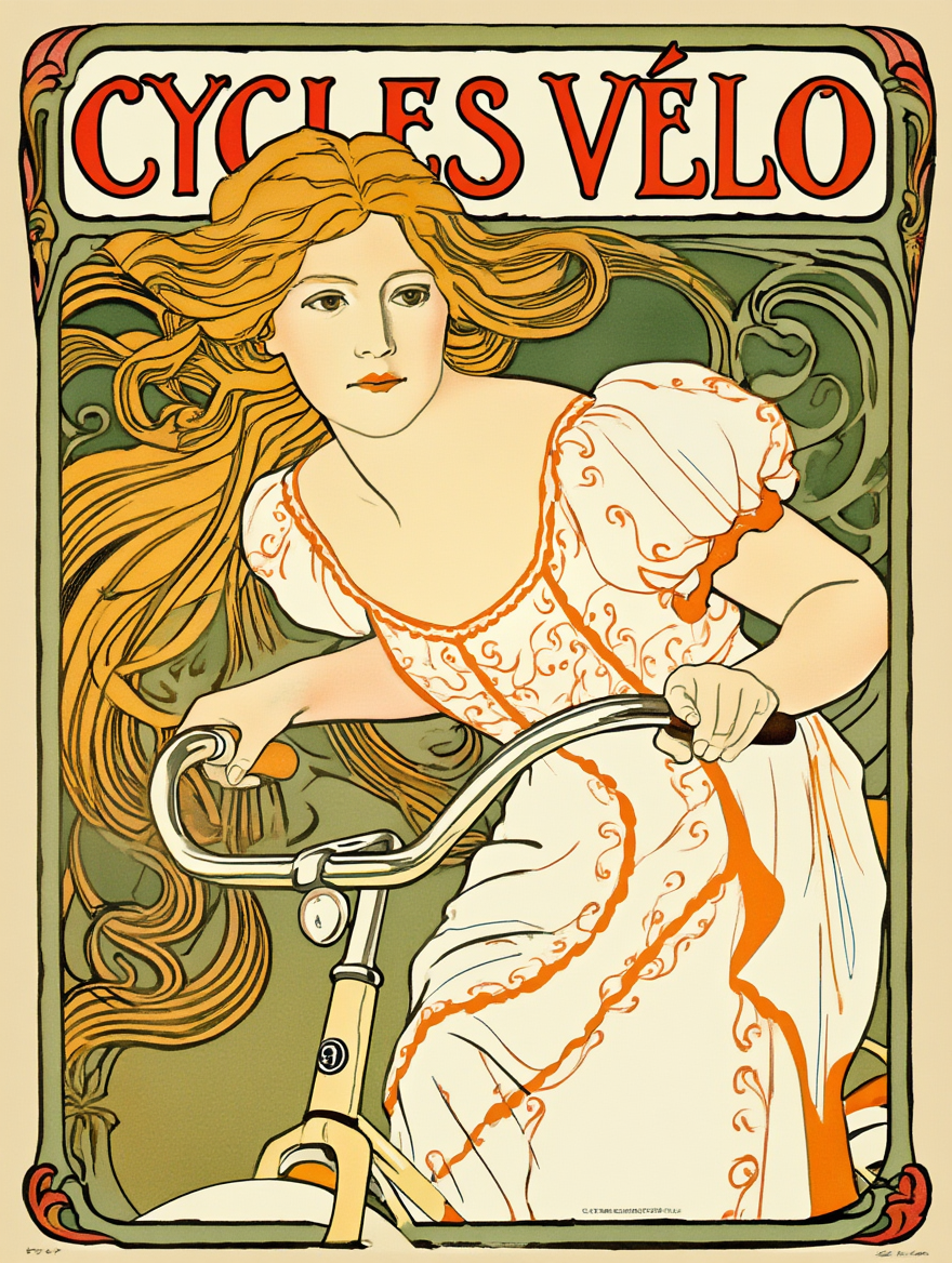 Alphonse Mucha 4-Print Collection – Art Nouveau Elegance