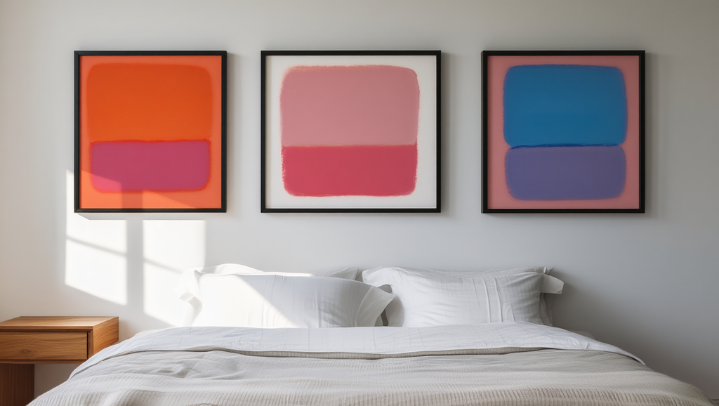 Rothko Abstract – Dining Room Set of 3 Modern Prints