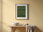 Violet and Columbine No. 2 by William Morris – Vintage Floral Art Print