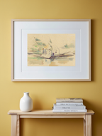Laveuses – Paul Cézanne Poster | Post-Impressionist Genre Scene Art Print