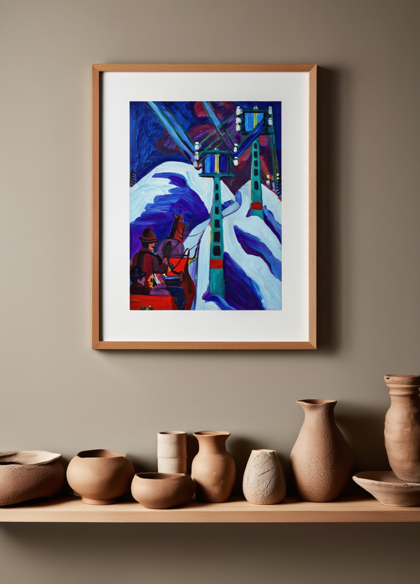 Ernst Ludwig Kirchner - Schlittenfahrt Anagoria