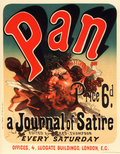Affiche publicitaire Pan par Jules Chéret – Estampe Art nouveau Belle Époque