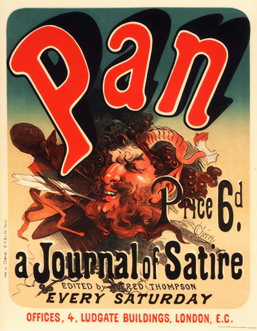 Pan Poster by Jules Chéret – Belle Époque Art Nouveau Advertising Print