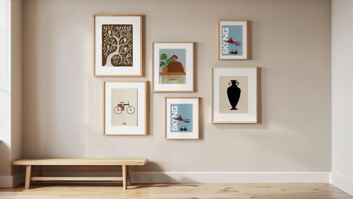 Modern Minimalist Art Prints – 6-Piece Home Décor